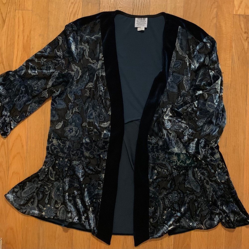 Vintage Burn Out Velvet Jacket